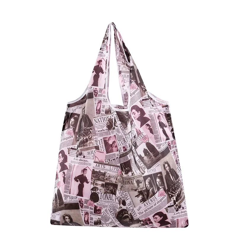 Eco-Friendly Reusable Foldable Nylon Shopping Tote Bag