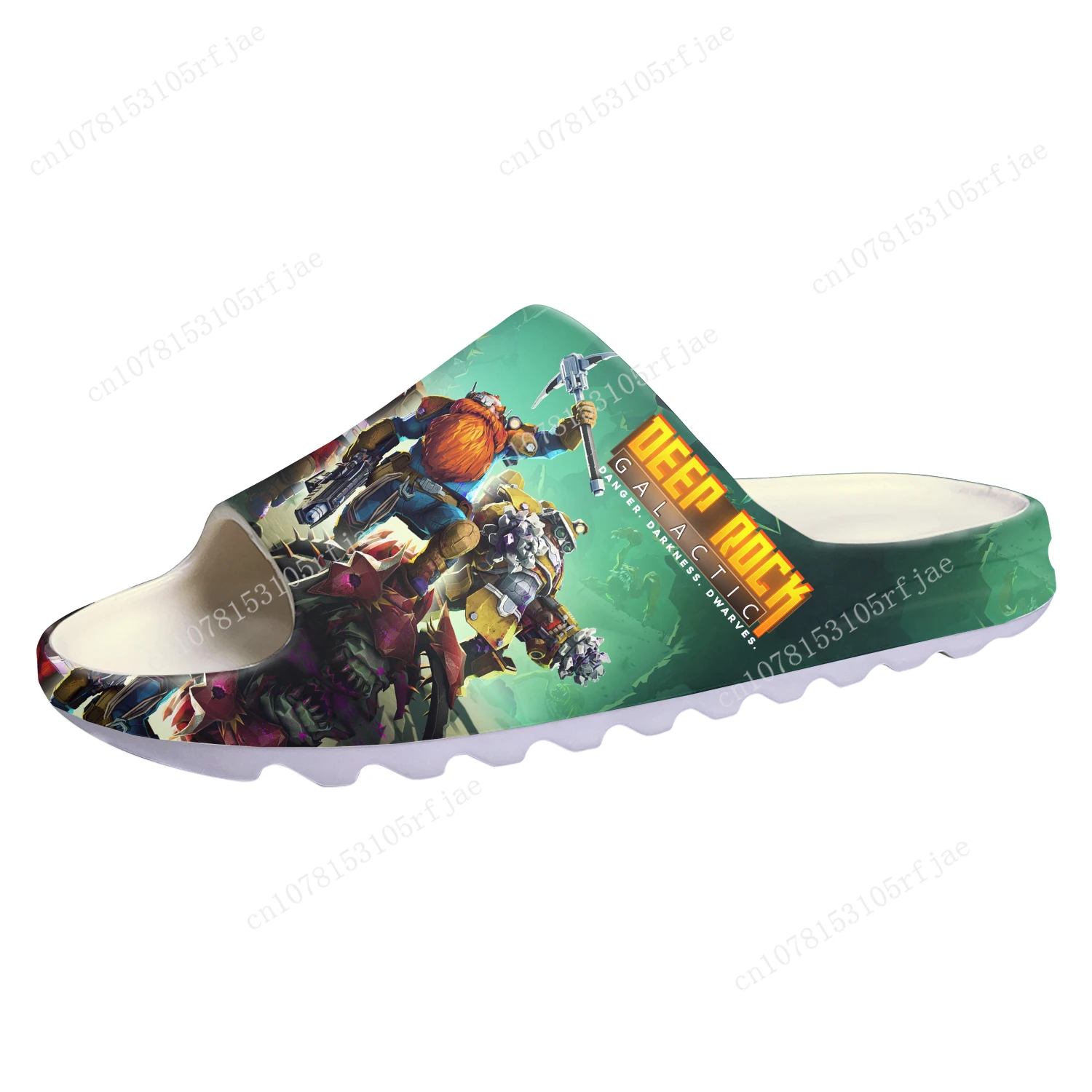 

Deep Rock Galactic Custom Soft Sole Sllipers Cartoon Game Men Women Teenager Home Clogs Custom Made Water Shoes on Shit Sandals