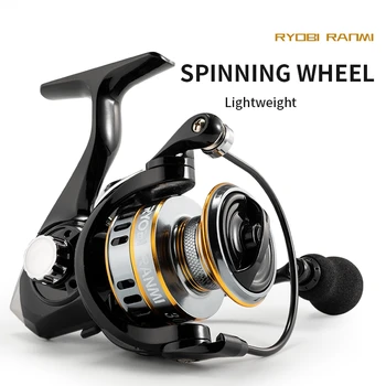 RYOBI RANMI RY 초경량 금속 스피닝 릴, 기어 비율 5.2:1, 바닷물 또는 민물 낚시 릴, 최대 드래그 17kg