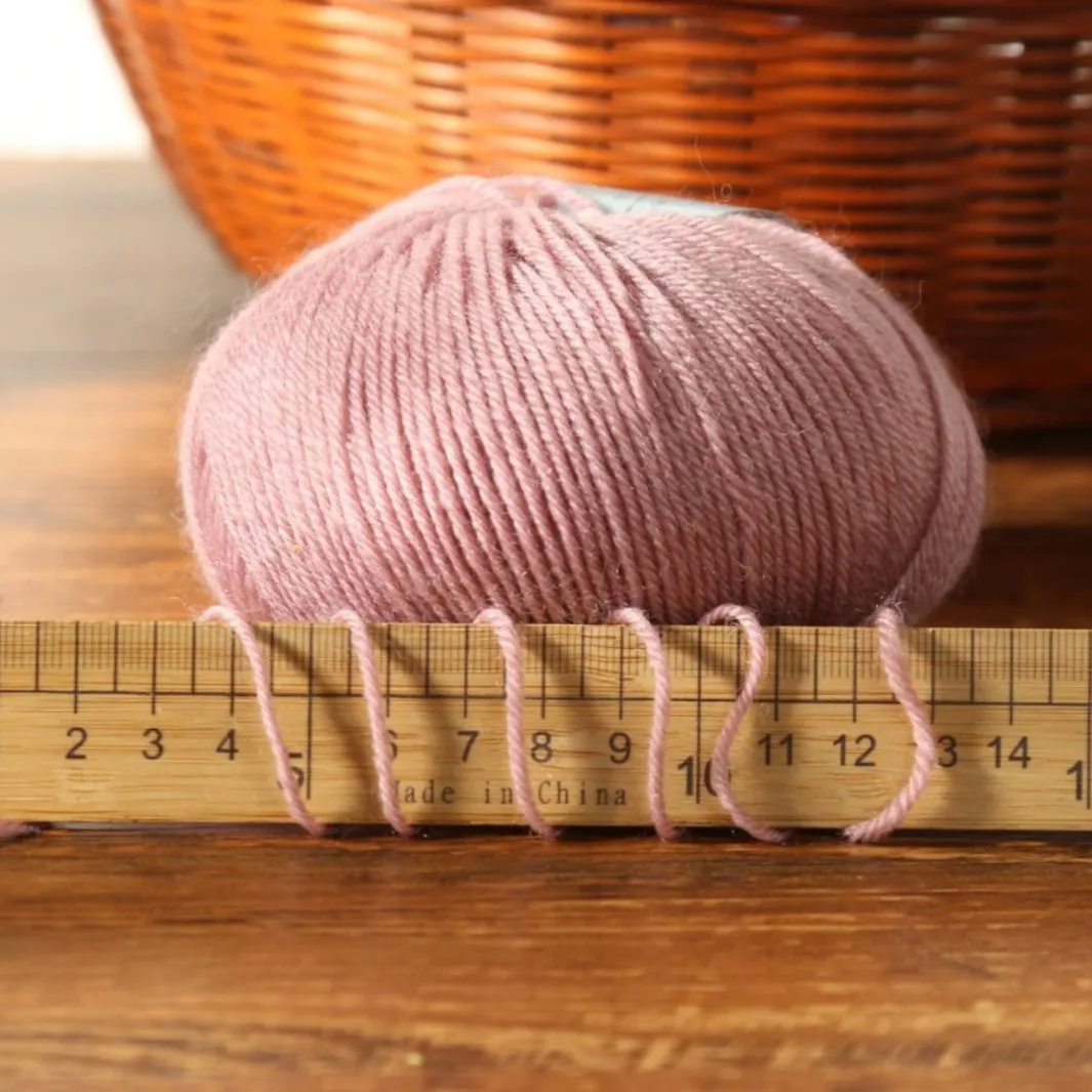 50g/roll Merino Wool Yarn Baby Wool 130M/roll DIY Hand Knitted Crochet Scarf Clothes Yarn Clothes Hats 2