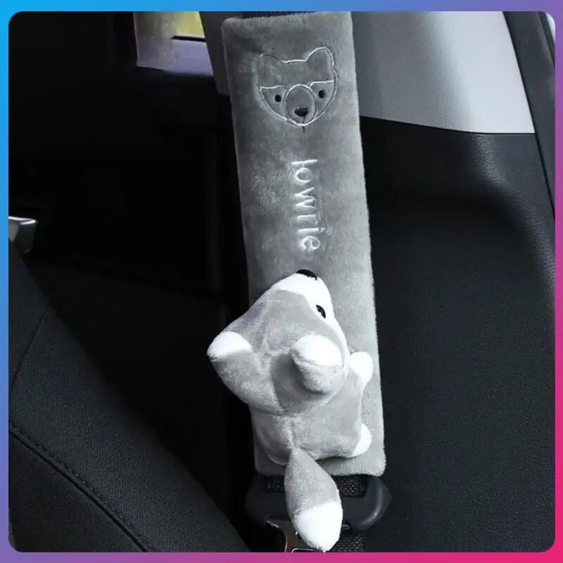 

For Children/ Kids Toy Animal Ornaments Durable Seat Belt Shoulder Pads Creative Car Seatbelt Cover Shoulder Strap Protector Pad