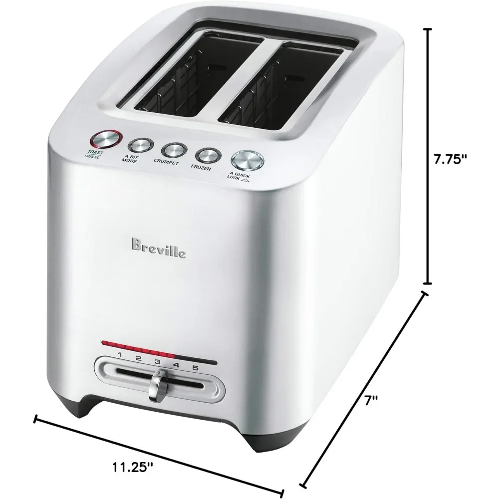 BTA820XL Die-Cast 2-Slice Smart Toaster, Brushed Stainless Steel 5