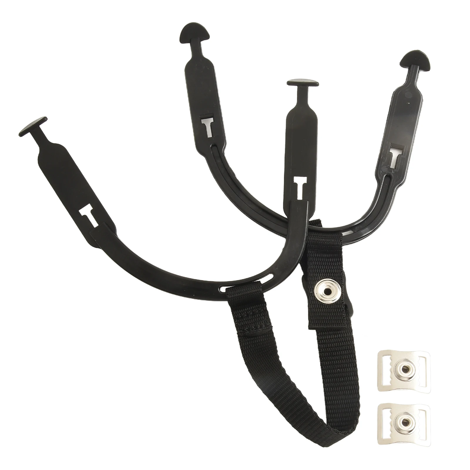 1set Hockey Helmet Chin Strap Hockey- Ear Sling- Loops Replacement Strap With Snap- Practical Hockey Game Accessory
