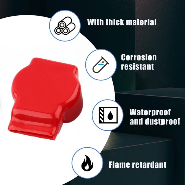 Universal-Autobatterie-Klemmenkappe Negativ-Pluspol-Abdeckung