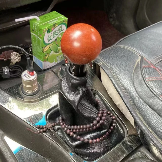 Metal Shift Knob Peach Wood Color Car Aluminum Alloy Shift Lever Shift  Lever Handle Head Suitable For Universal - Gear Shift Knob - AliExpress