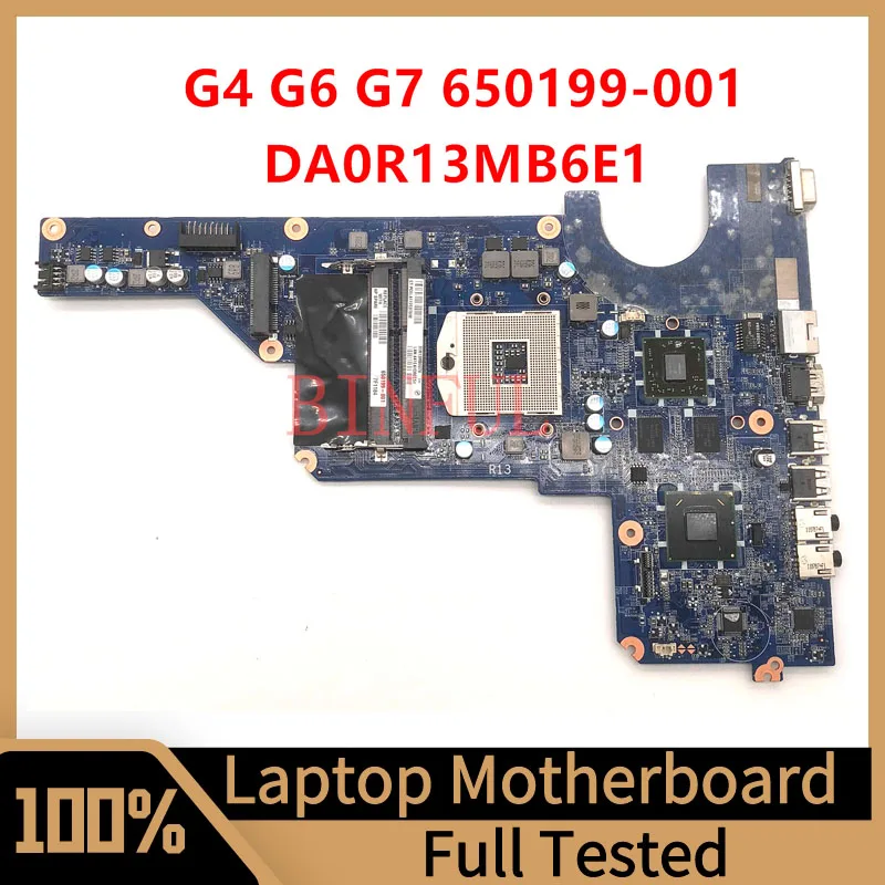 650199-001 650199-501 650199-601 для HP G4-1000 G4 G6 G7 материнская плата для ноутбука DA0R13MB6E1 HM65 HD6470 1 ГБ DDR3 100% полностью протестирована ОК материнская плата для ноутбука hp pavilion g4 g6 g7 2000 da0r33mb6e0 680568 501 680568 001 материнская плата hm76