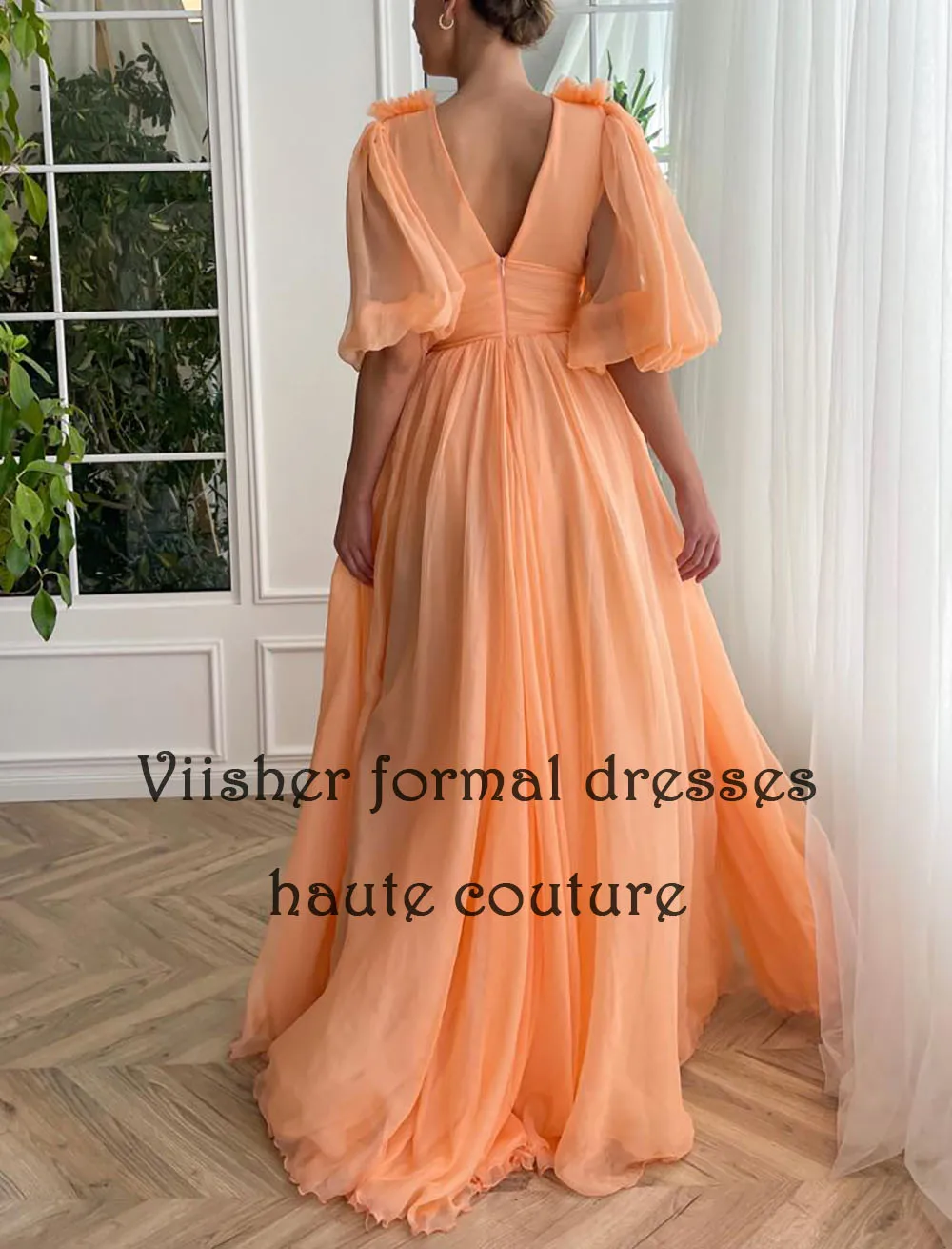 Рисунок 5 - Оранжевое шифоновое платье-трапеция