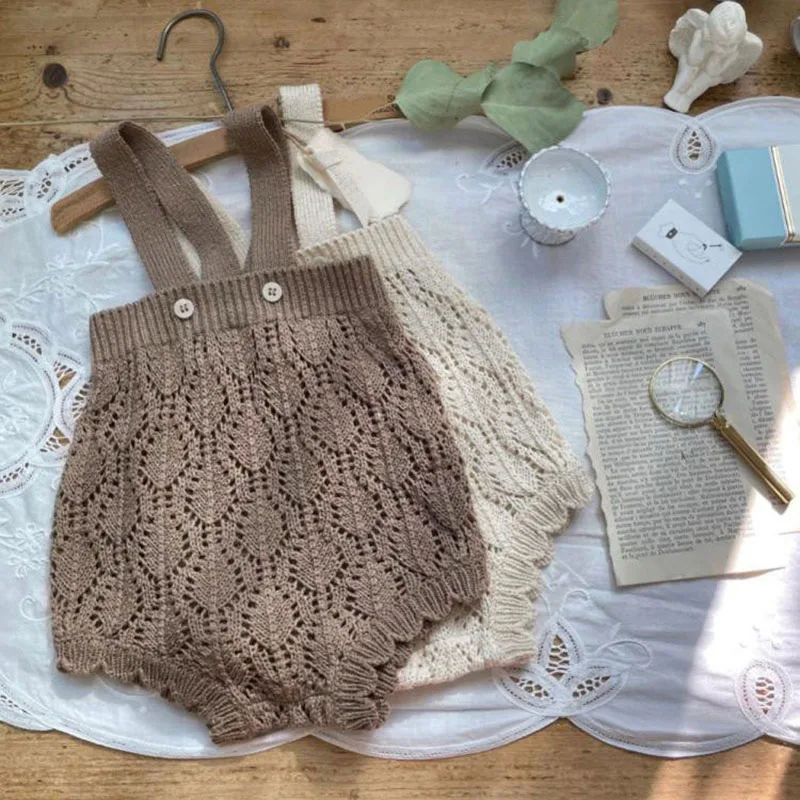 Cotton Baby Bodysuits One Piece Hollow Out Clothing