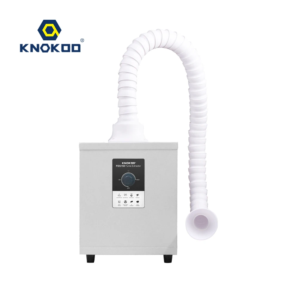 KNOKOO Nail Salon Fume Extractor FES150 Laser Smoke Purifier Hepa Filter Smoke Evacuator for Laser and Printing, Soldering - Image 2