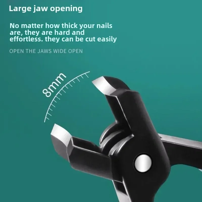 Wide Jaw Splash Toe Fingernail Portable Ultra Sharp Nail Clippers Stainless Steel Opening Anti Trimmers For Woman Man