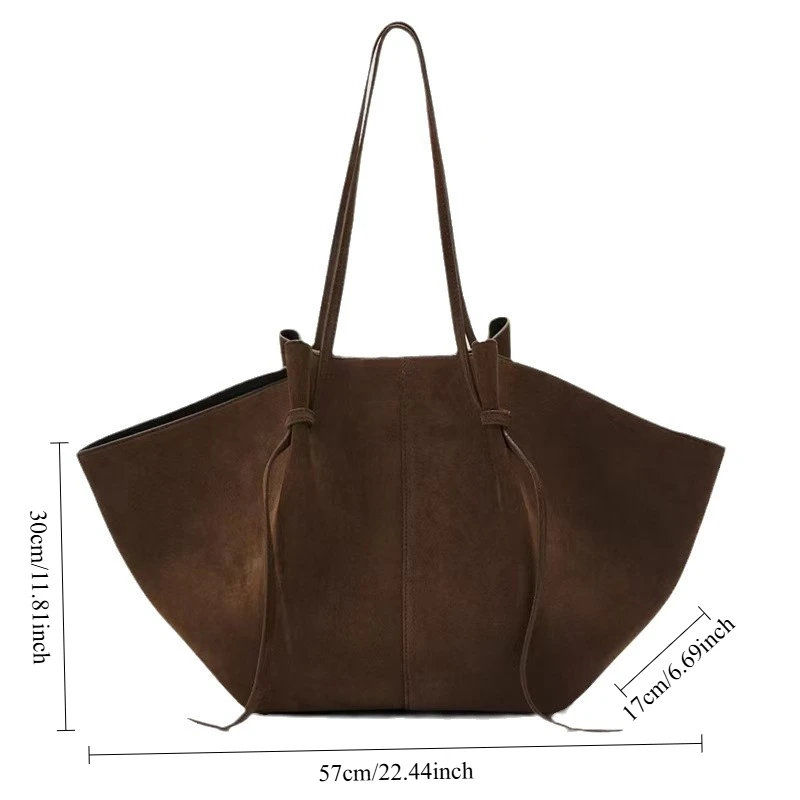 with logo Large capacity suede imitation women's handbag  letters, luxurious designer handbag 2025SS, underarm shoulder 2