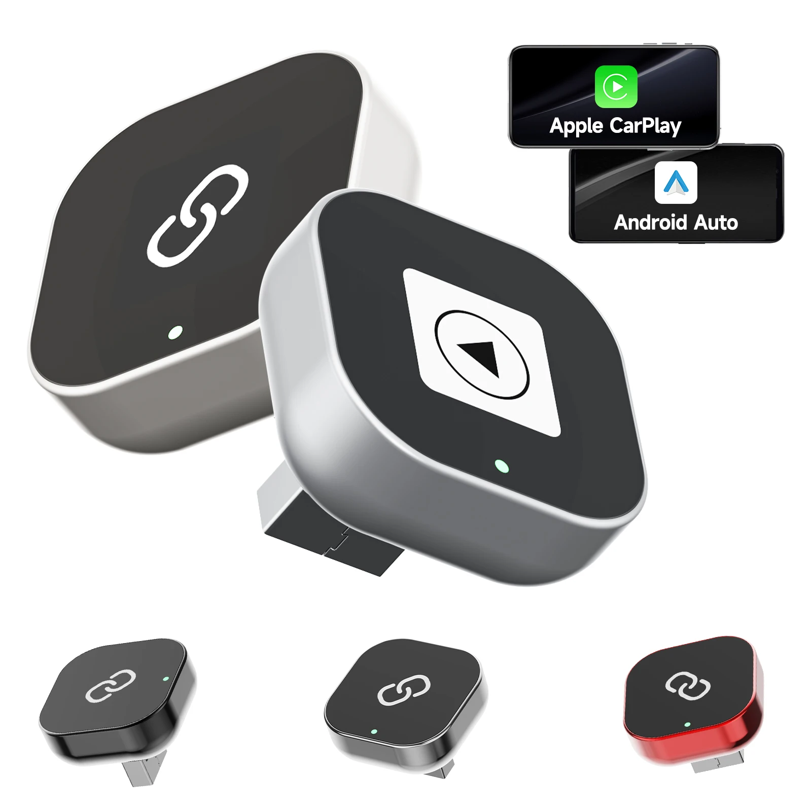 Wireless CarPlay Adapter for Wired Cars with Auto Connect