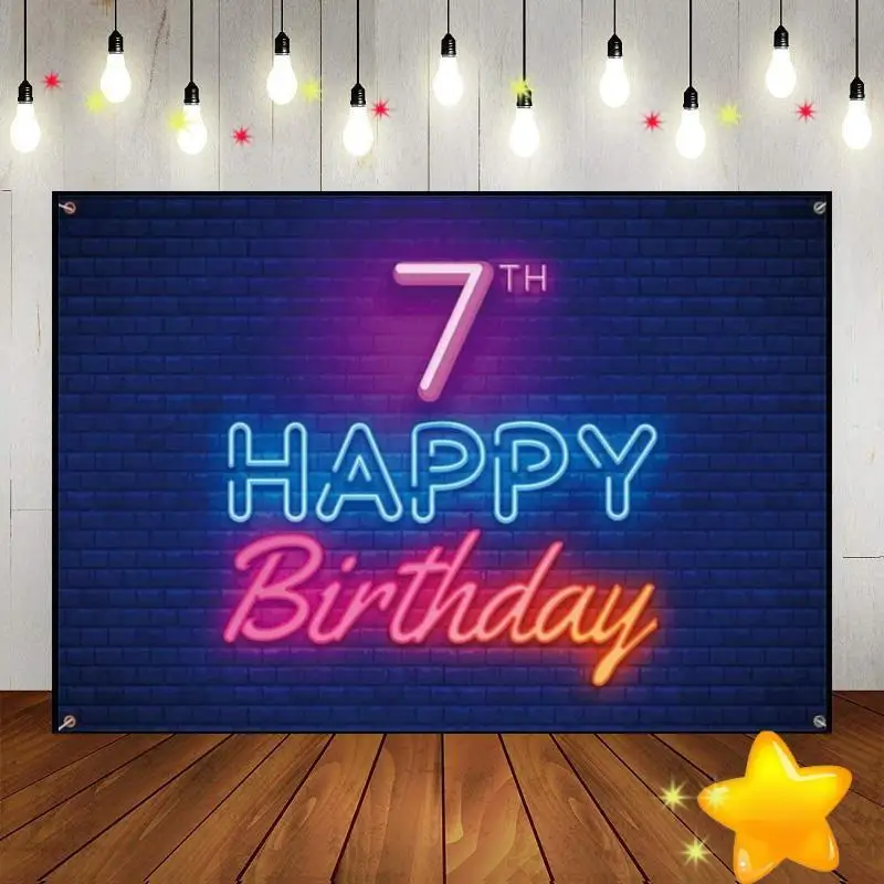 Happy 7Th Birthday Sfondo Sfondo Per Fotografia Golden Cake Stand Red Hotwheels Girl Fondali Boy Battesimo Princess Photo