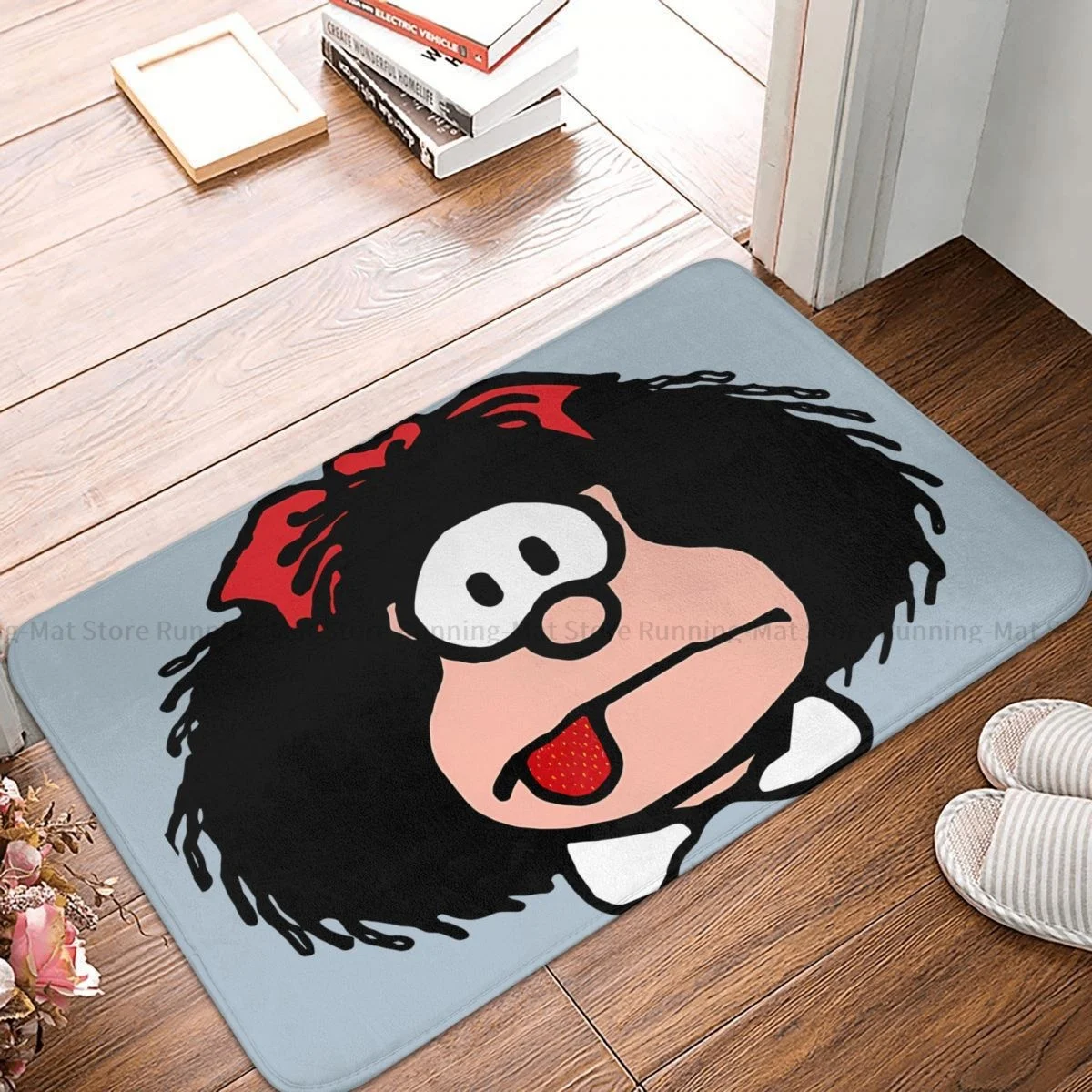 

Mafalda мультяшный нескользящий дверной коврик, классический кухонный коврик для ванной, приветственный ковер, домашний узор Decor