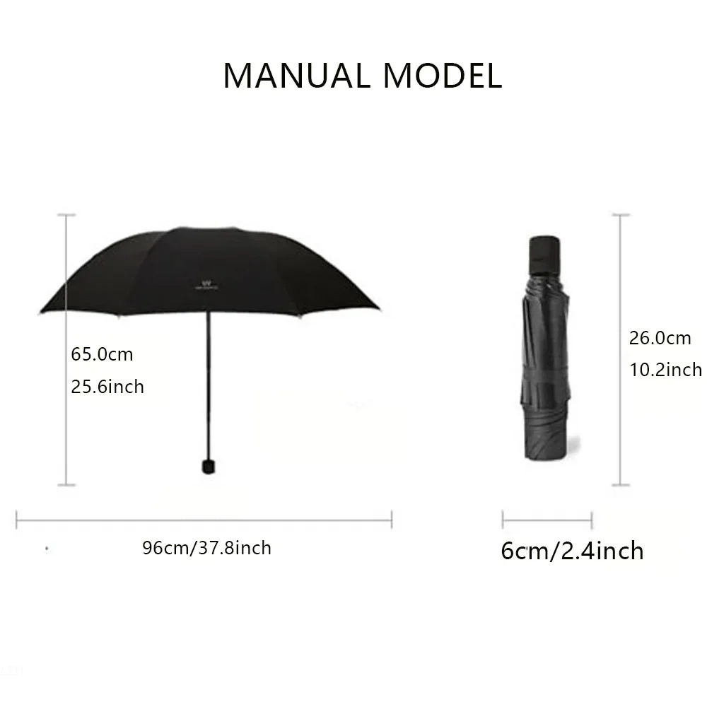 Compact Cartoon Sunshade and Rain Umbrella - Portable Student Accessory