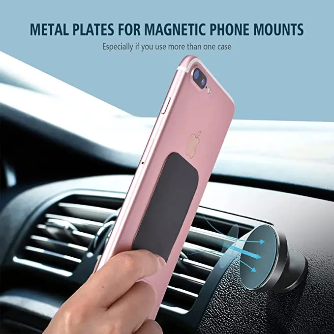 5pcs/Set Metal Disk Plate for Magnetic Phone Holder Black Iron thumbnail 8