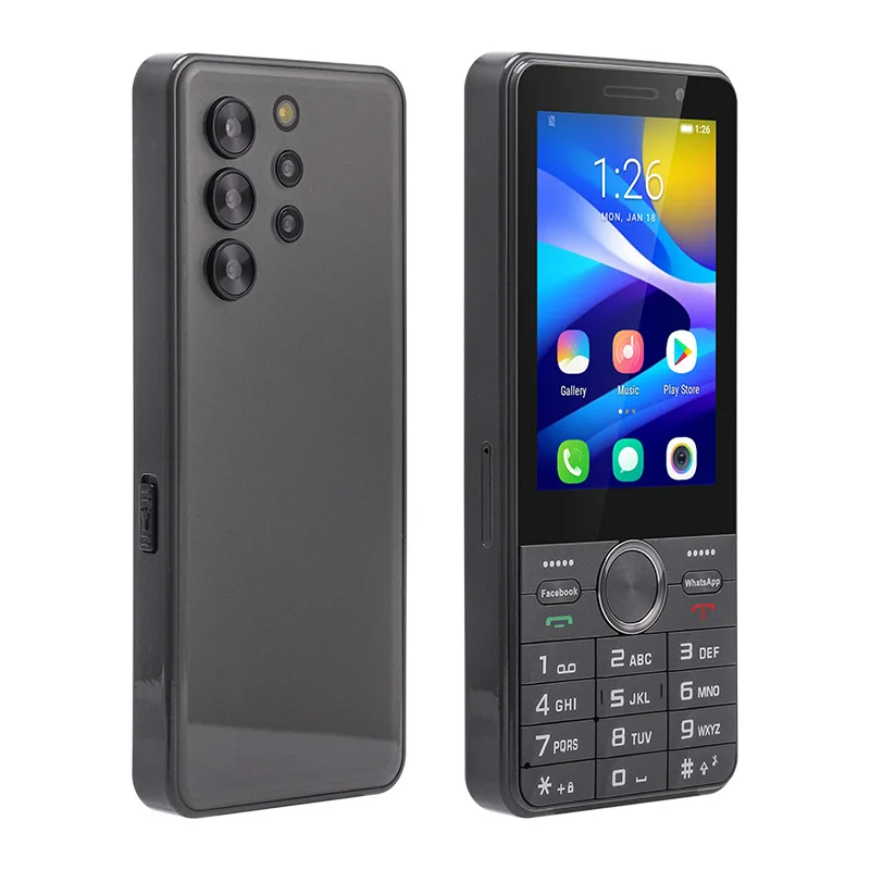 UNIWA HOPE XS24 Smart Phone Android 8.1 Dual SIM 4G Touch Screen T9 Keypad Phone 3.5 Inch 2GB+16GB Cellphone Whatsapp GPS