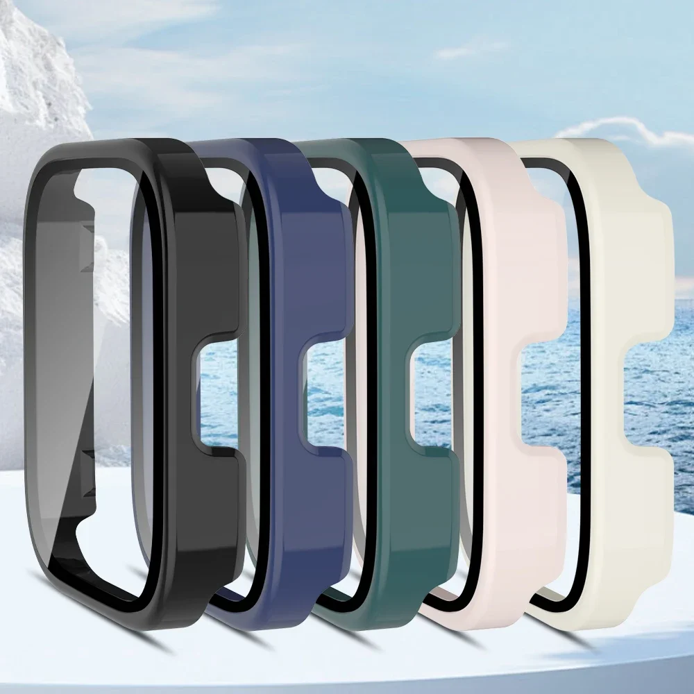 Watch Screen Protector Case Watch Accessories Watch Screen Protector Watch Case Watch Protective Case Watch Cover Watch Protective Cover Bumper Protective Case PC+Glass for Amazfit Bip 5 Unity Case Smart Watch Screen Protector All Around Cover Protective Bumpers for Amazfit Bip 5 Unity
