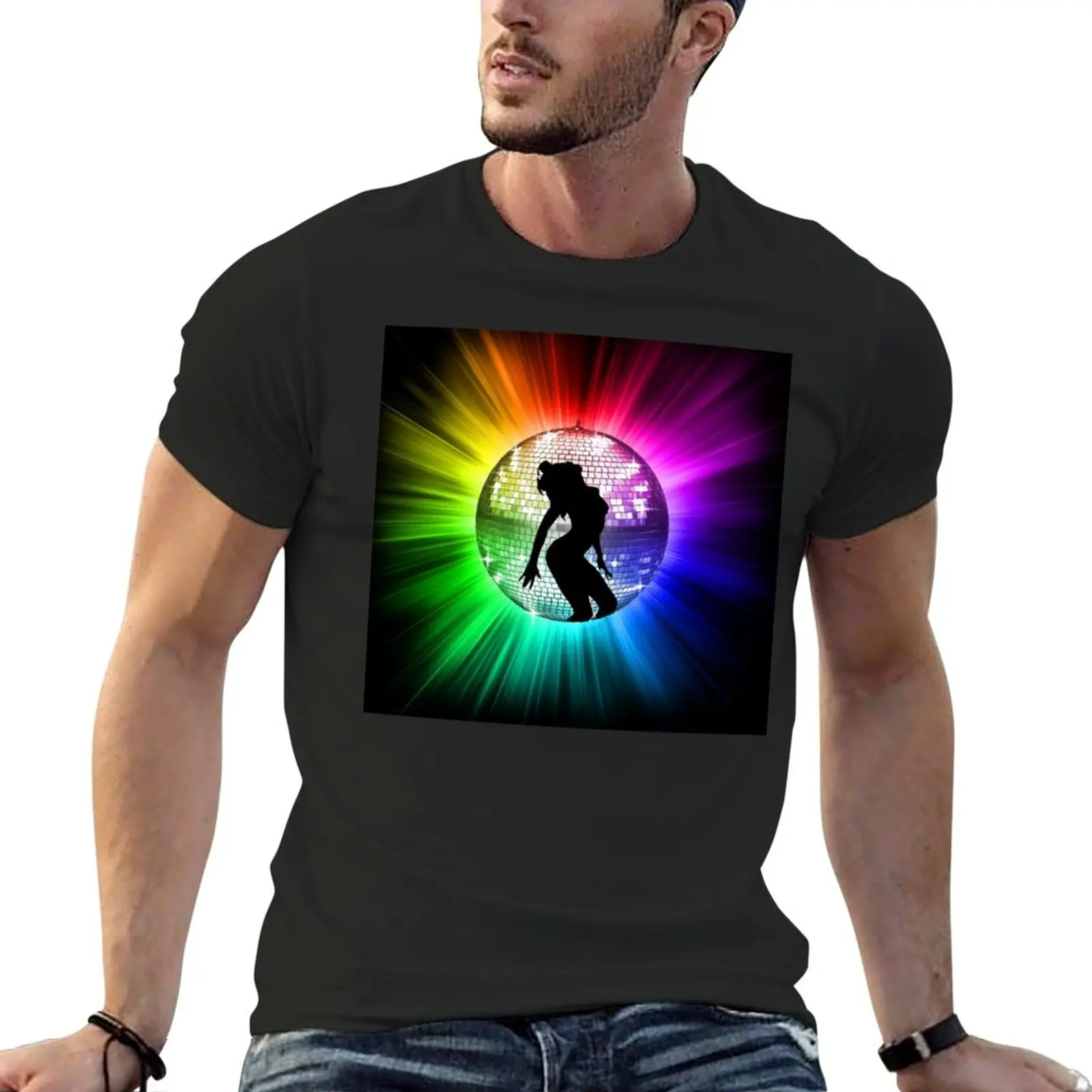 

Kylie Disco Ball T-Shirt quick-drying anime graphics blacks heavyweight t shirts for men