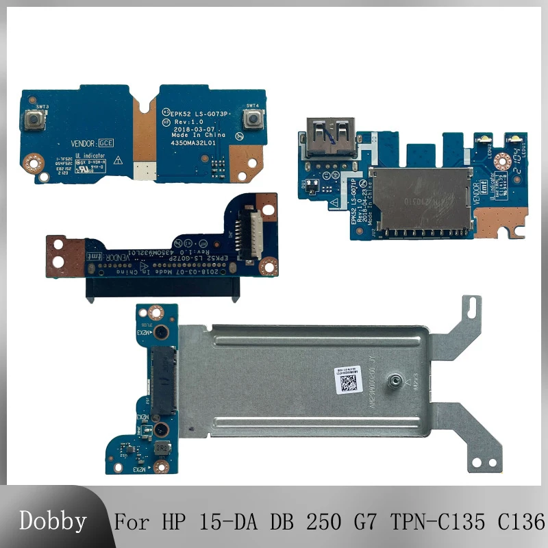 Scheda Di Interfaccia Usb Originale Per Hp 15-Da 15-Db 250 G7 Tpn-C135 C136 Accessori Per Laptop Ls-G071P Ls-G072P Ls-G073P Ls-G074P