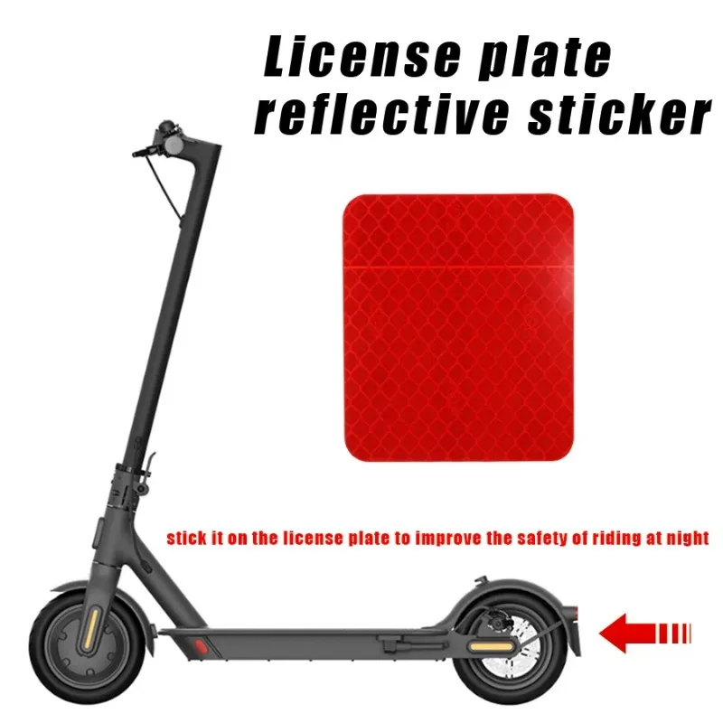 9PCS Fender Sticker for Xiaomi Scooter Pro 1S Pro2 Rear Wheel Back Mudguard Reflective Decoration Night Safe Driving Accessories
