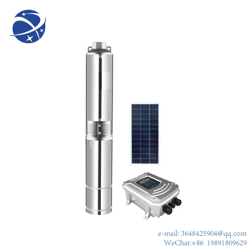 

YYHCsubmersible dc pump solar water for deep well Submersible Deep Well Pump solar pump inverter