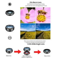 APEXEL 10 in 1 Mobile phone Lens Kit 22X Telephoto Fisheye lens Wide Angle Macro Lens+CPL Star Flow Filters for all smartphones - Image 3