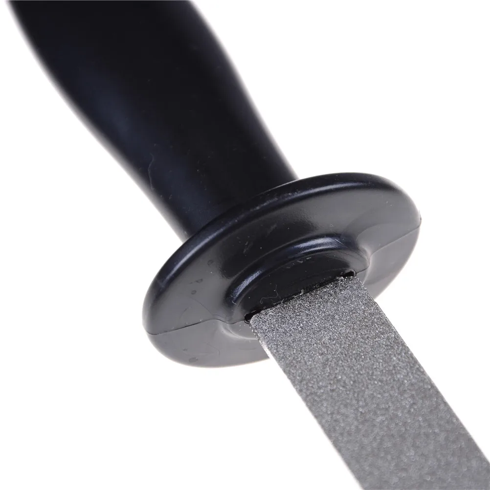 Premium Non-Slip Handle Double-Sided Metal Knife Sharpener (Coarse 400# / Fine 1000#) – Ideal Kitchen Tool