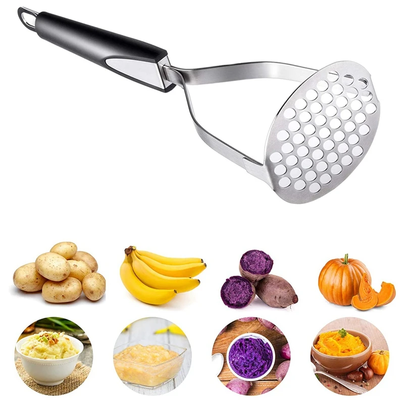 Dropship 1pc, Potato Masher, Stainless Steel Potato Masher, Kitchen  Vegetable Masher With Non-Slip Handle, Manual Fruit Masher, Potato Ricer,  Potato Press, Vegetable Crusher, Kitchen Stuff, Kitchen Gadgets to Sell  Online at a