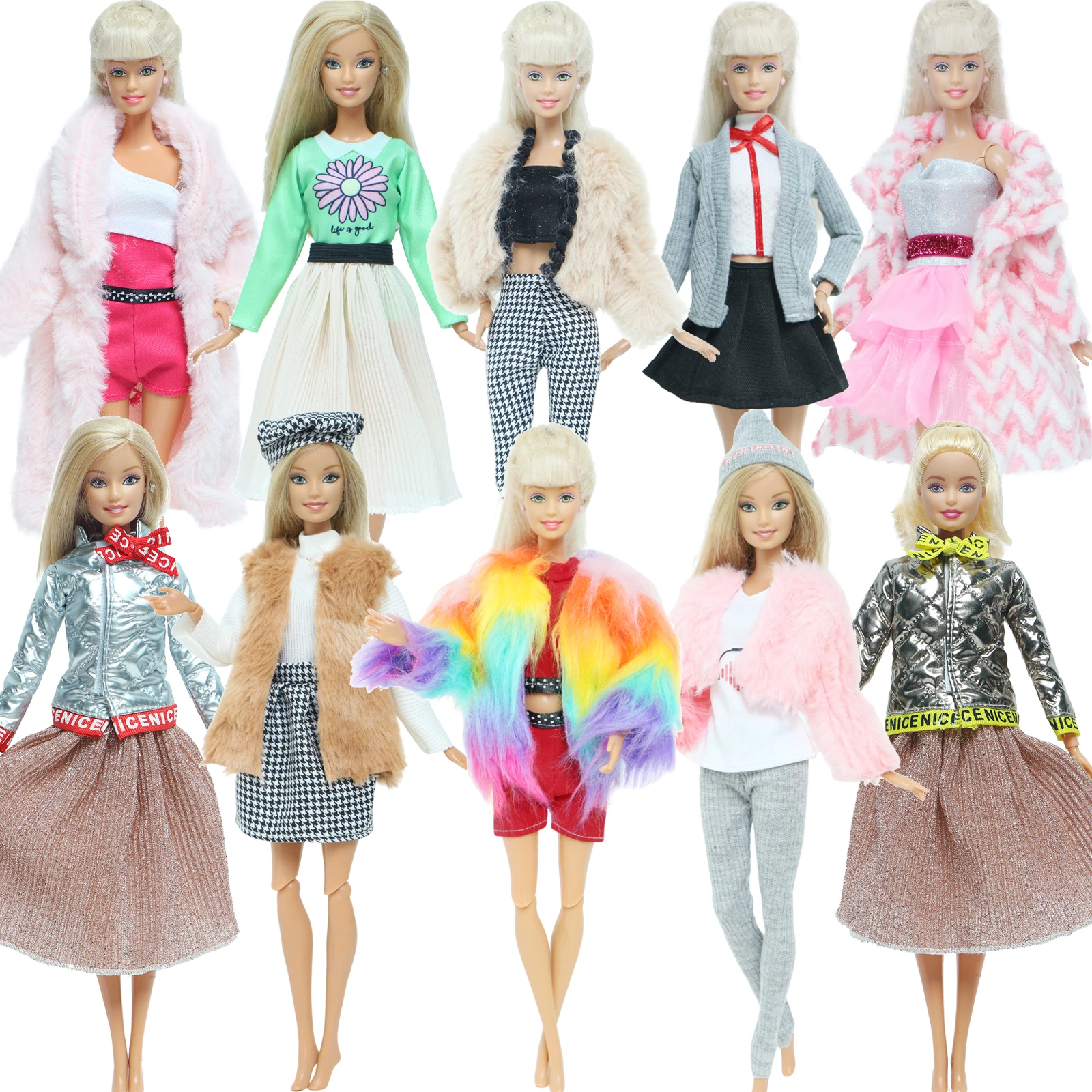 Outfits Skirt Coat Pants Jeans | Barbie Clothes Pants Shirt - Aliexpress