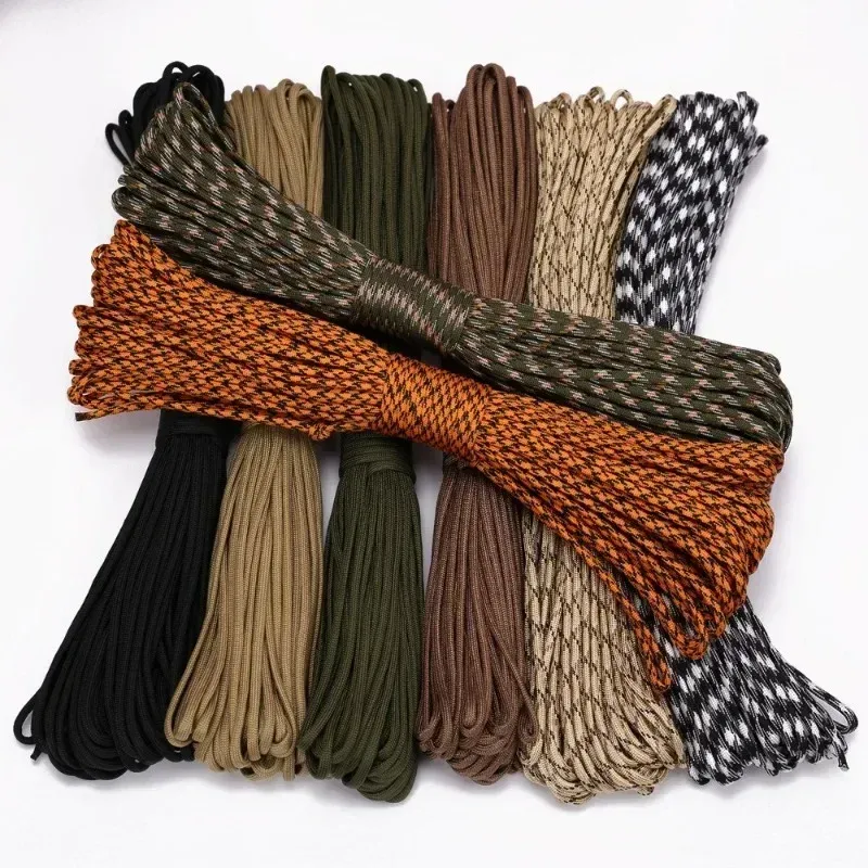 Paracord Cord 3/5/8M Diameter 4mm Outdoor Camping Survival Lanyard Parachute Rope For Hiking Tent Accessories