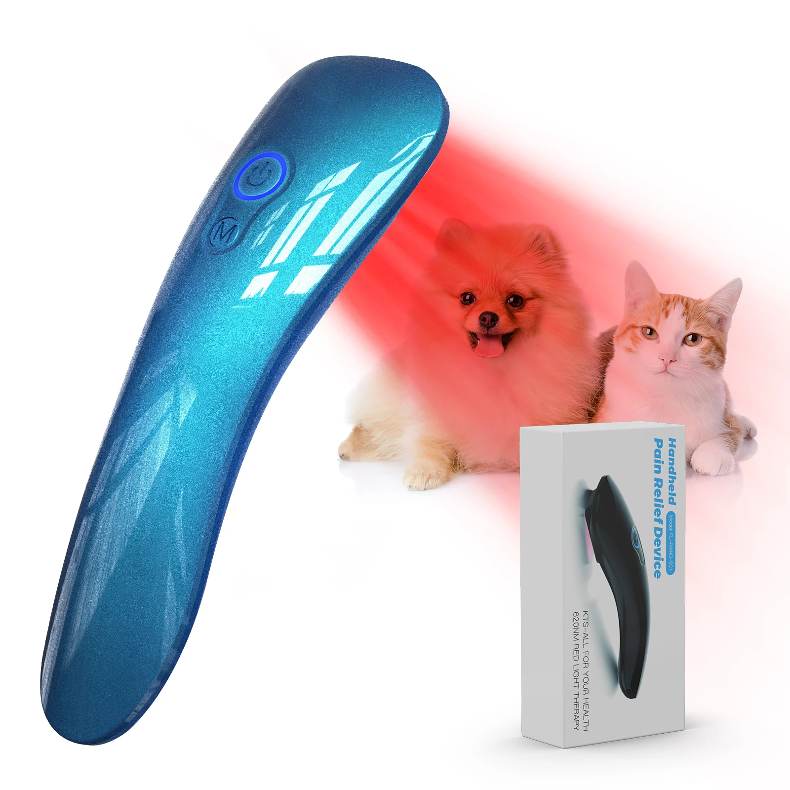 Cold Laser Therapy Vet Device 620nm Wavelength Handheld Red Light Therapy Pet for Arthritis Treatment Pain Relief&Skin Pain pet laser therapy device