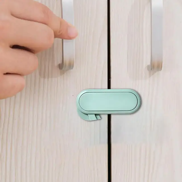 5/10 Pcs Baby Anti Pinch Hand Invisible Lock Children's Drawer Safety Latch Cabinet Door Protection Opposite Door Wardrobe Lock