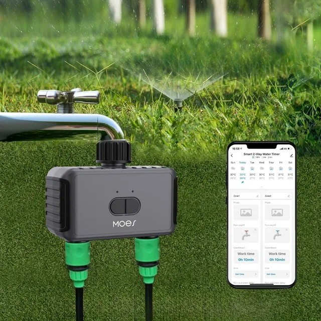 Intelligent Sprinkler Timer Irrigation Machine System WiFi Bluetooth Bidirectional Timer Garden Lawn Drip Irrigation Controller