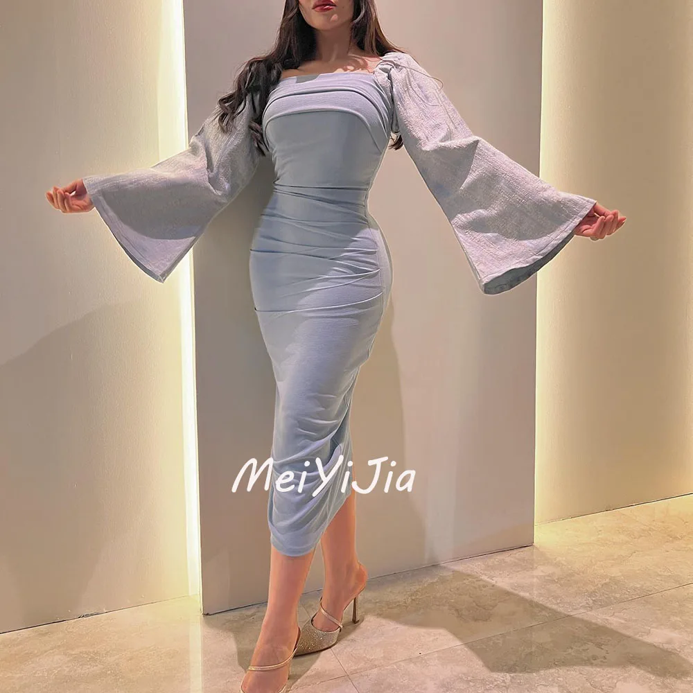 

Meiyijia Evening Dress Square Neckline Mermaid Simple Chiffon Saudi Arabia Sexy Evening Birthday Club Outfits Summer 2024