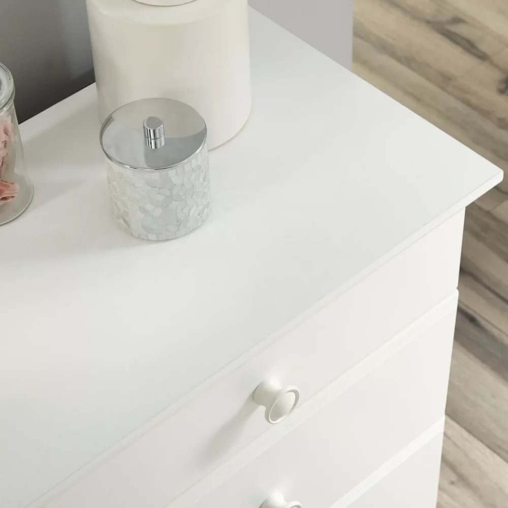Storybook 6-Drawer Dresser, Soft White Finish, Dressing Table , Vanity Table with Drawers , Furniture