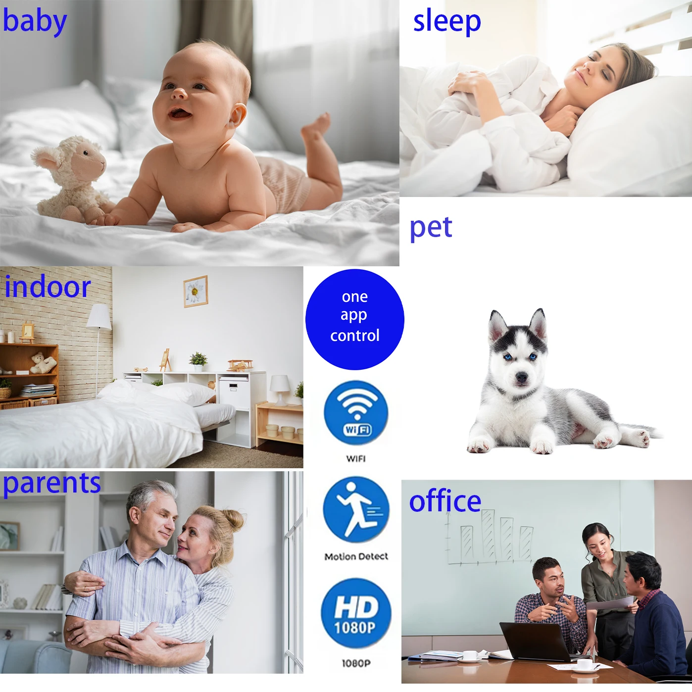 Mini camera clock components and accessories