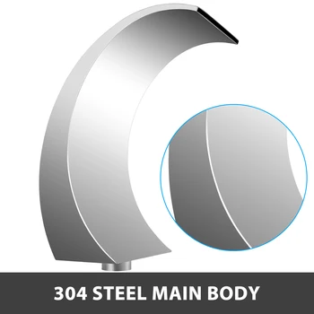 VEVOR 60x30cm/40x20cm Pool Fountain Waterfall Stainless Steel Fountain Pond Garden Swimming Feature Decorative Hardware Faucet 3