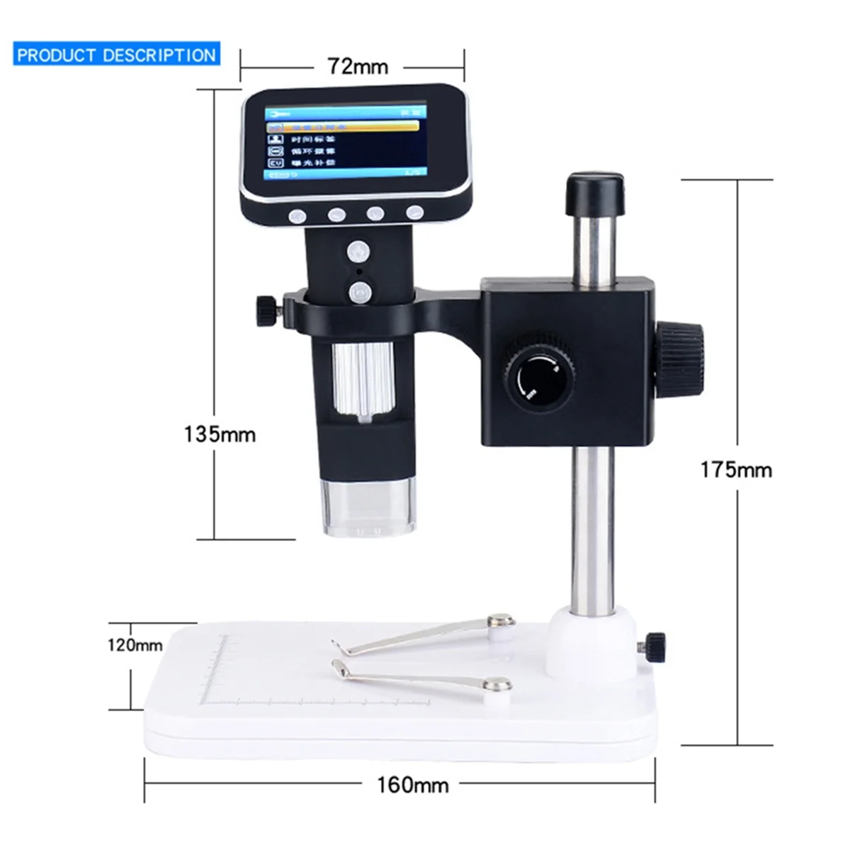

Kids Microscope with 3.5Inch LCD Screen, Pocket Microscope, Portable Microscope, Handheld Digital Microscope for Kids