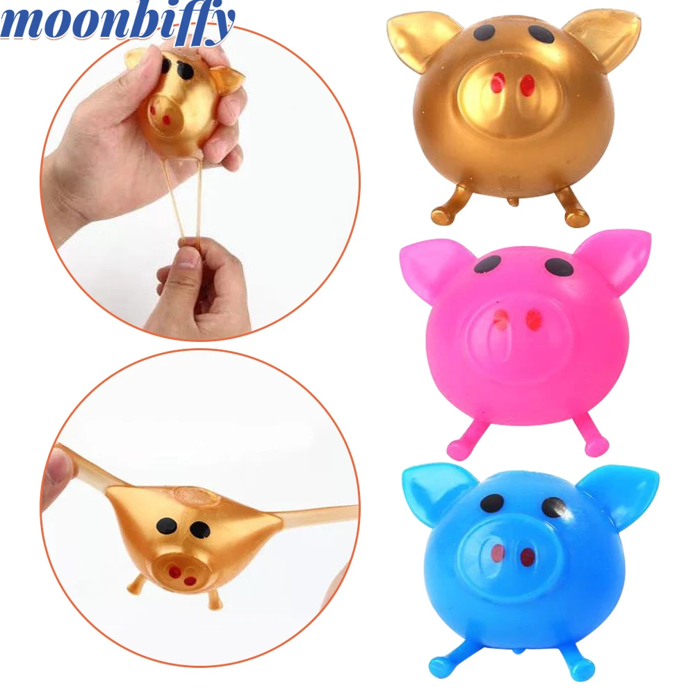 

Anti Stress Goods Various Types Pig Head Toys Decompression Splat Ball Vent Toy Venting Ball Sticky Smash Vent Ball Water Ball