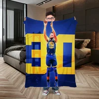 Sofa Throw Blanket Fluffy Stephen Curry Hairy Blankets for Bed Beach Towel Blankets & Throws Luxury Children's Fleece Cute Home 1
