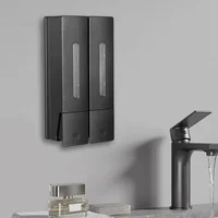 New 400ml wall hanging free punching manual soap dispenser hand soap shampoo hotel soap dispenser 2