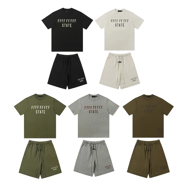 Nouvelle collection automne-hiver 2024 Classice : Ensemble décontracté été homme/femme avec t-shirt à manches courtes et short imprimé lettres 1