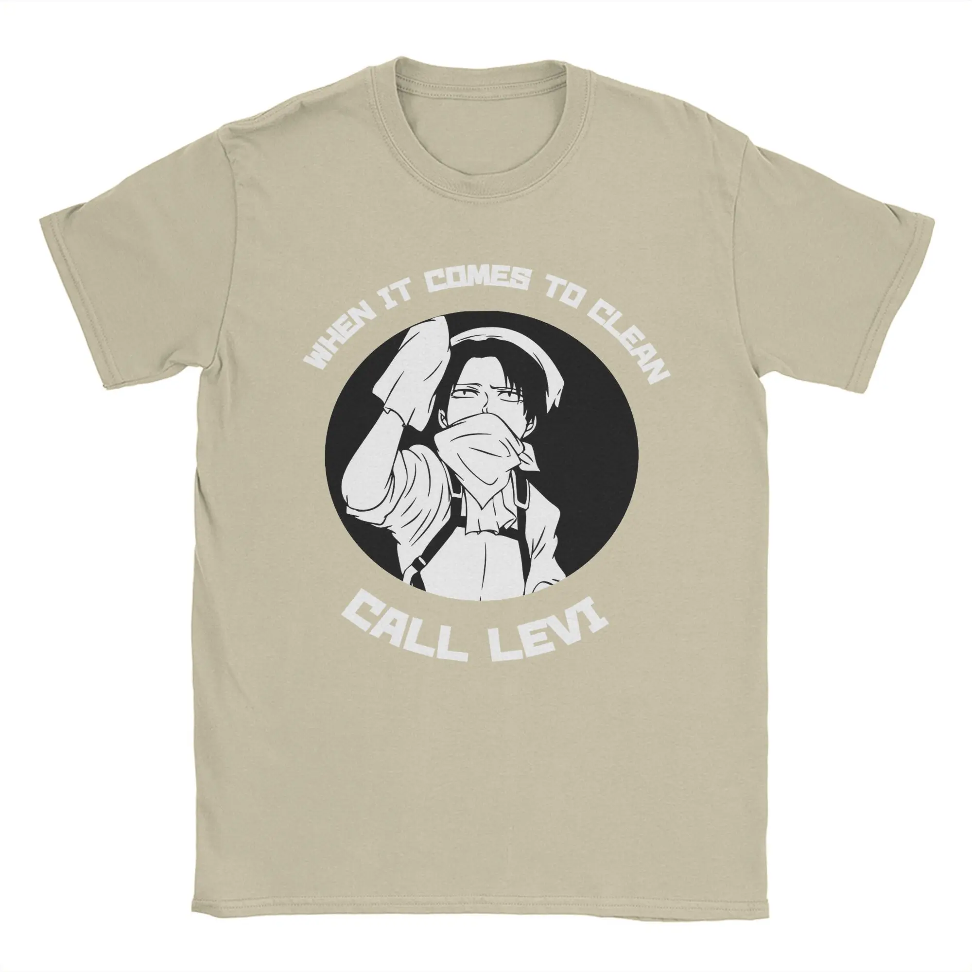 T-shirt manches courtes col rond homme, estival et décontracté, en coton, AOT, Levied Ackerman