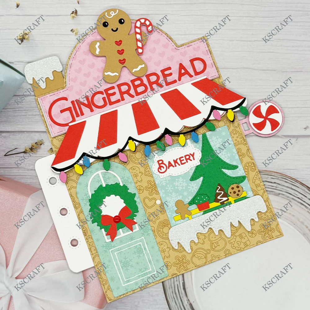 Complemento navideño de salón KSCRAFT para hacer álbumes de recortes, hacer relieves decorativos y tarjetas de papel