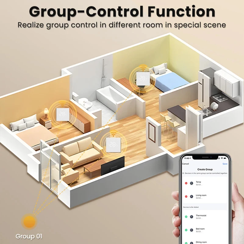 Tuya Wifi Smart Thermostat Electric Heating Water Gas Boiler Temperature Controller Works Google Home Alexa Alice MIUCDA