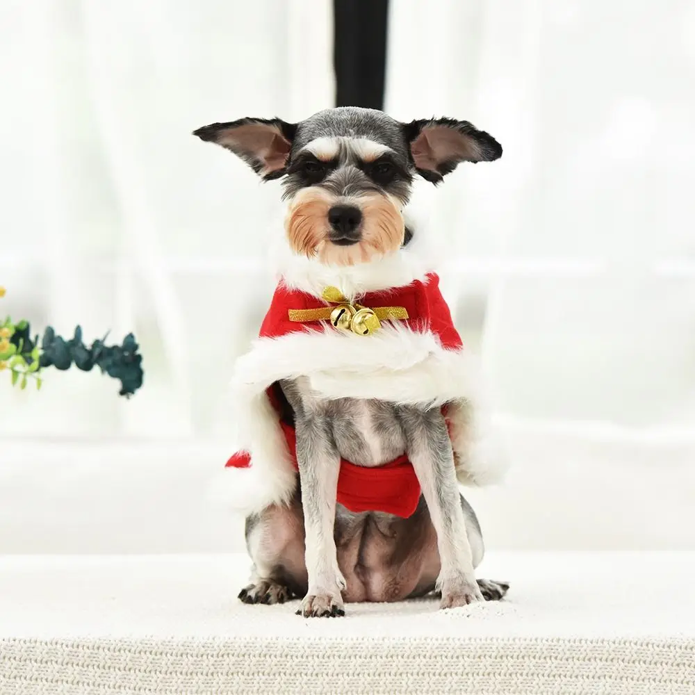 Dog Christmas Cloak Winter Warm Clothing Clothes Thickened Clothes