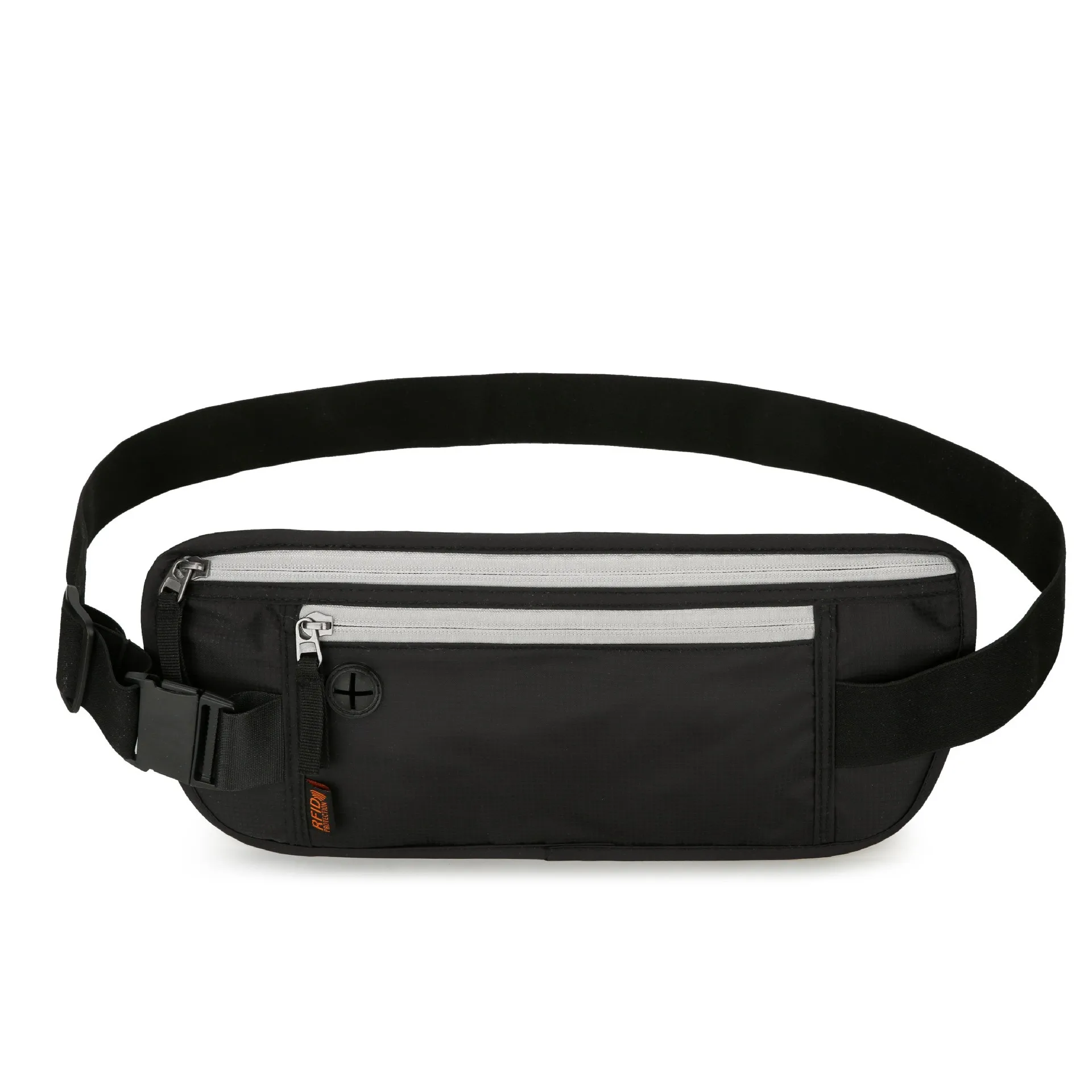 Travel Fanny Pack Money Belt RFID Blocking Sports Waist Bag Fanny Pack Hidden Wallet Zip Waterproof Running Waist Bag 2