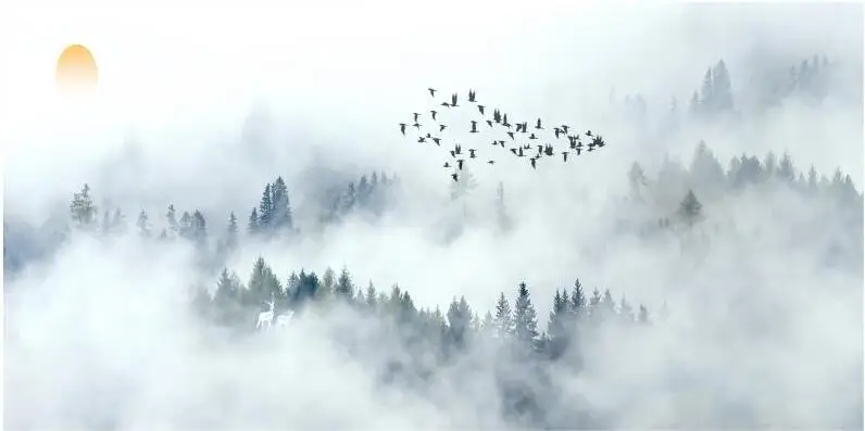 paisagem do inverno cavalo correndo tv fundo estéreo tapety