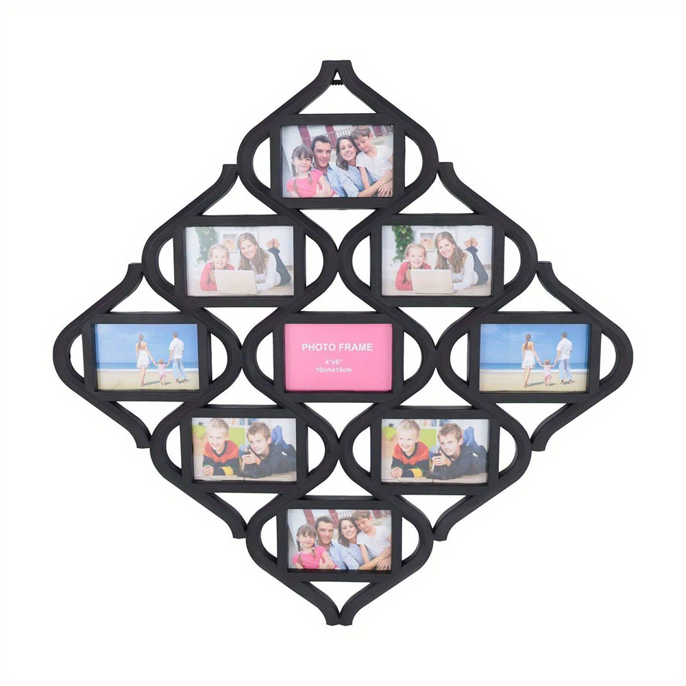 4x6In Wall Hanging Picture Frame Reusable Creative Photo Frame Multi-Frame Collage for for Wall Decoration and Photo Display